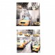 Assortiment Canvas taxi New York I en III